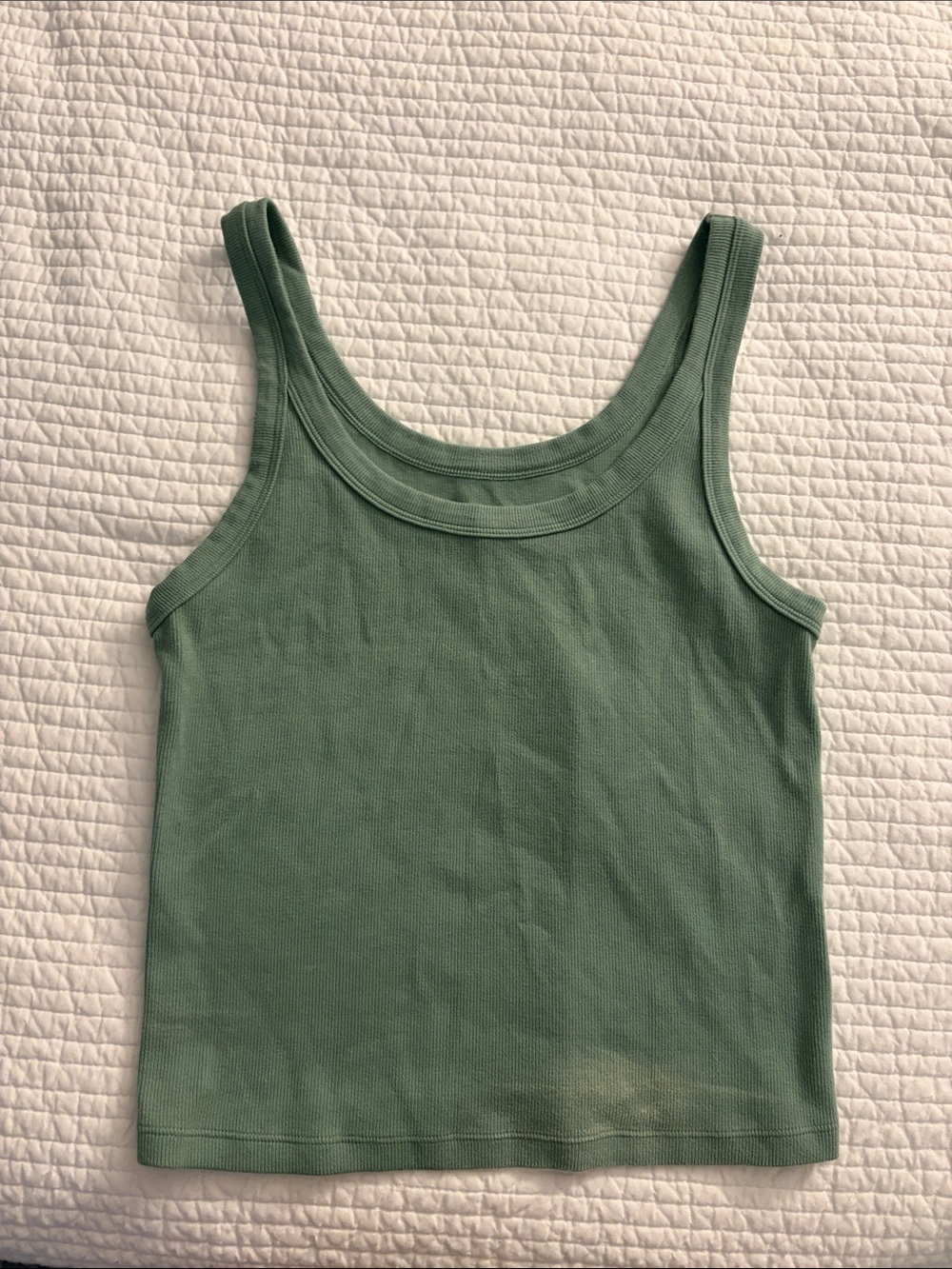 American Eagle Outfitters Sage Green Ribbed Tank